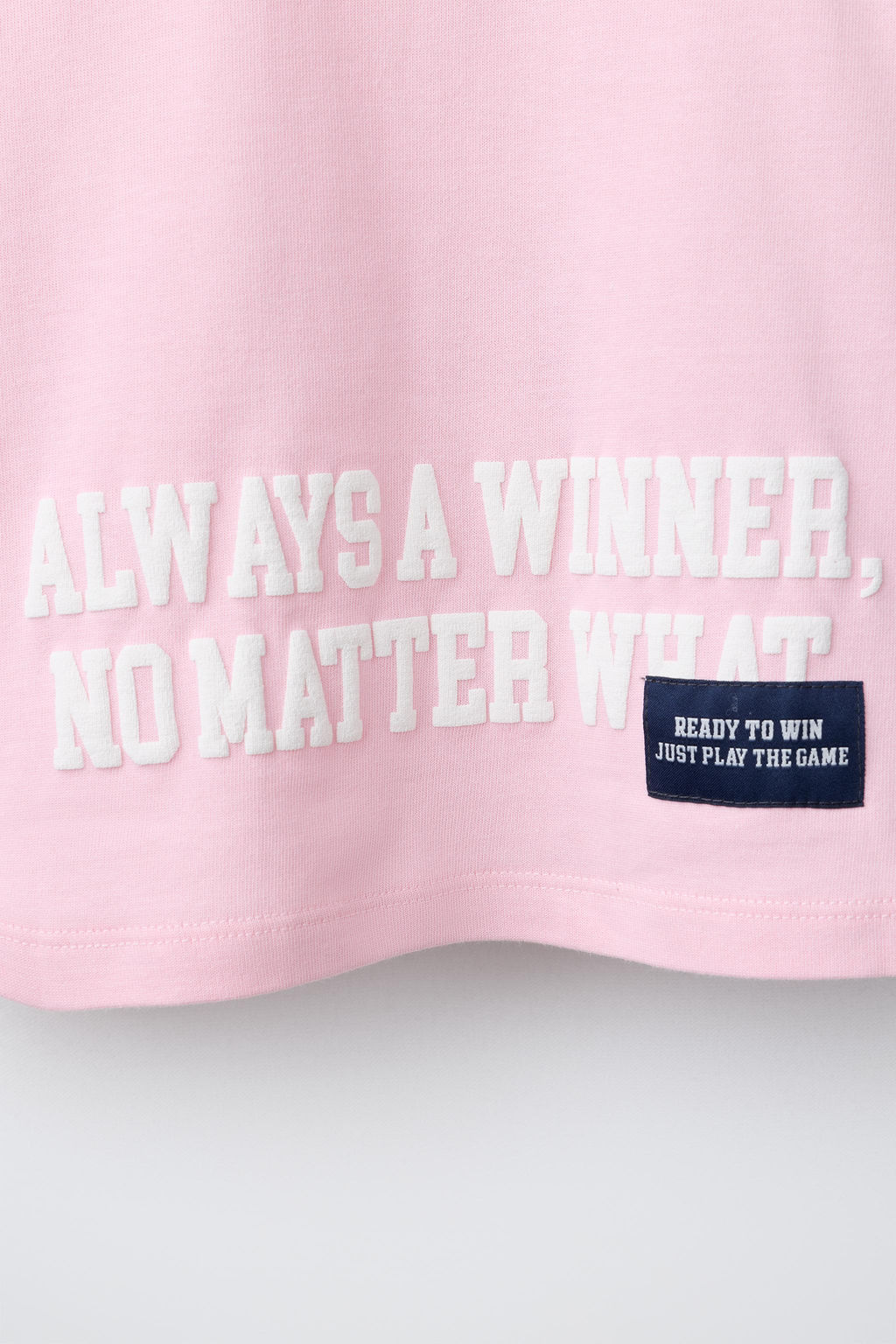 CAMISETA VARSITY TEXTO / Rosa / Blanco - Zara фото 5