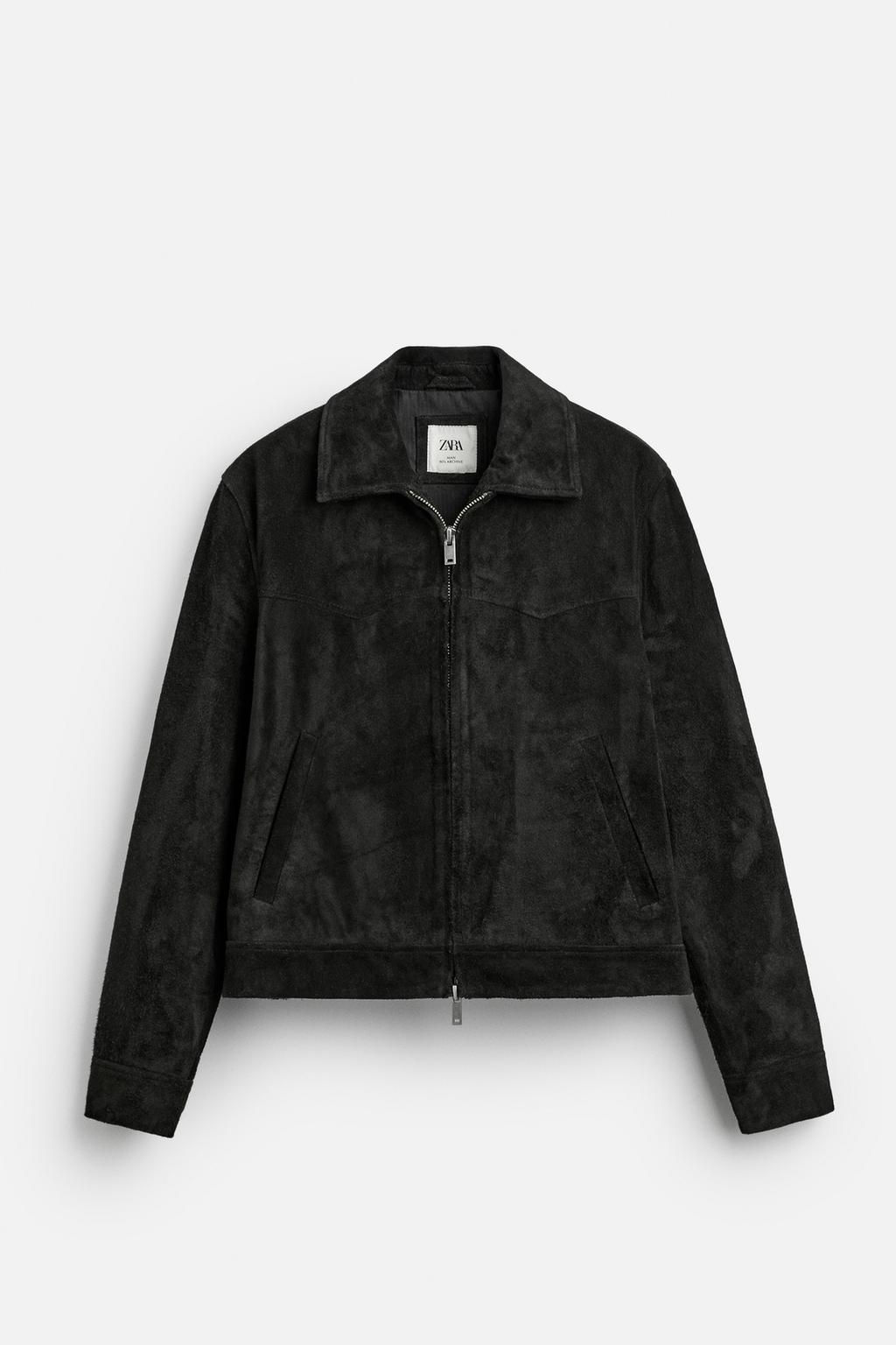 CROPPED SUEDE JACKET - Zara фото 7