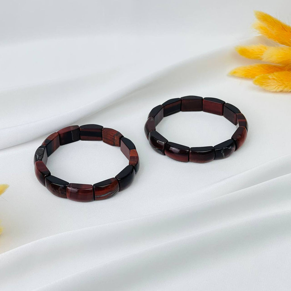 Браслет из Бычьего глаза 19 см - Радуга самоцветов фото 3