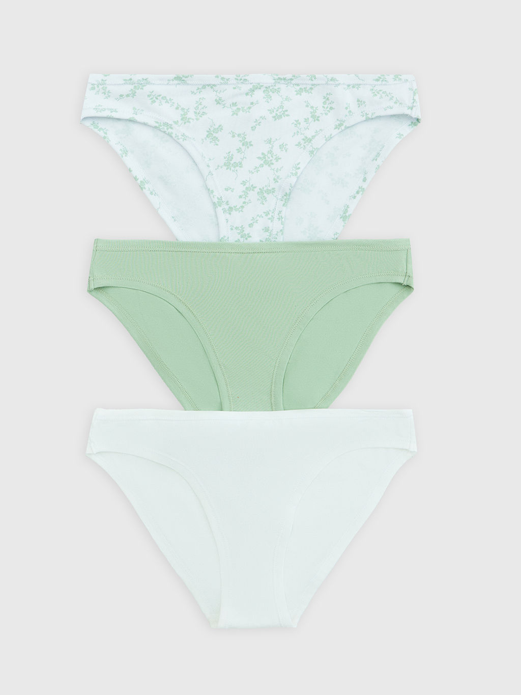 Трусы женские слипы мультипак (3 шт.) белые в цветочек цветочки на белом 412457-3 - Mark formelle фото 7