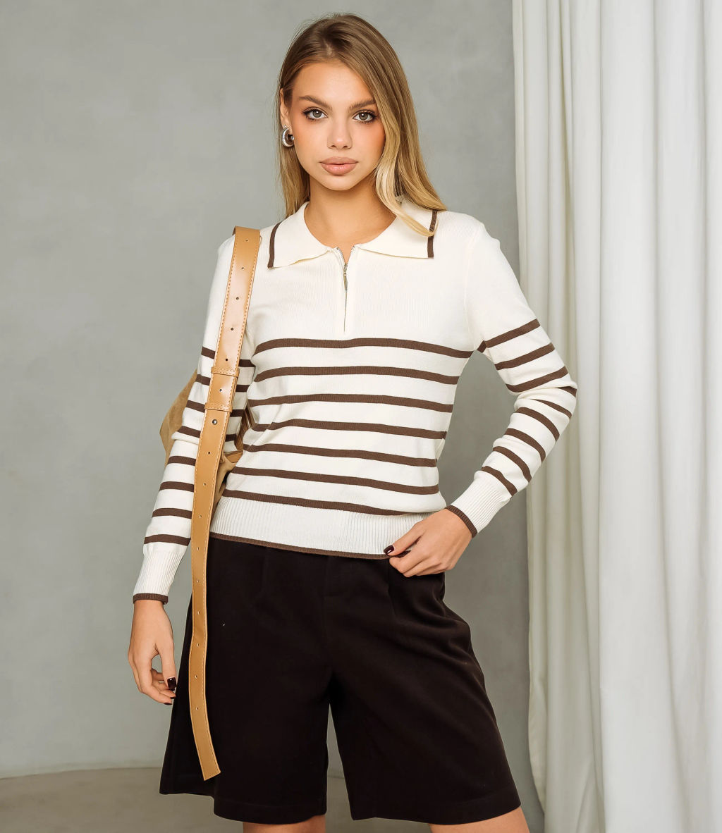 Джемпер #КТ7320 (2), тёмно-коричневый