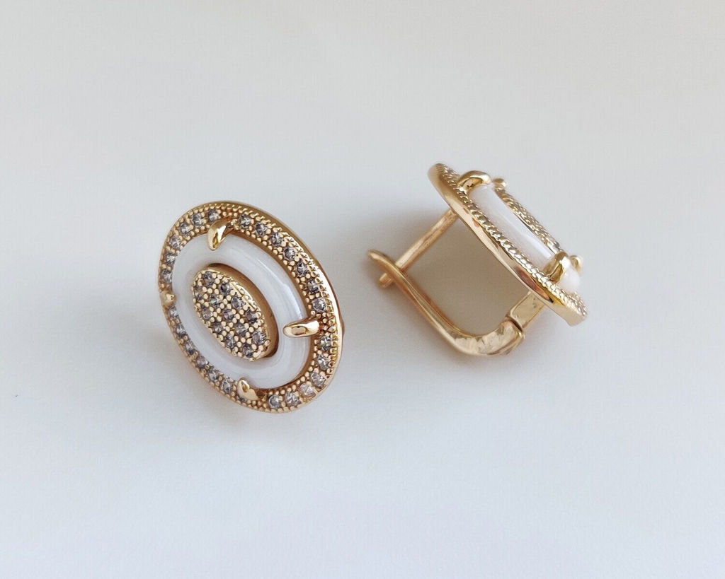 Серьги с керамикой