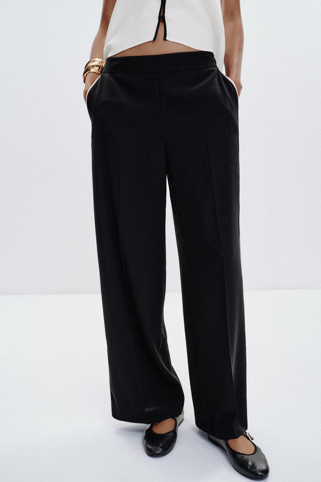 CONTRAST TRIM TROUSERS - Zara фото 16