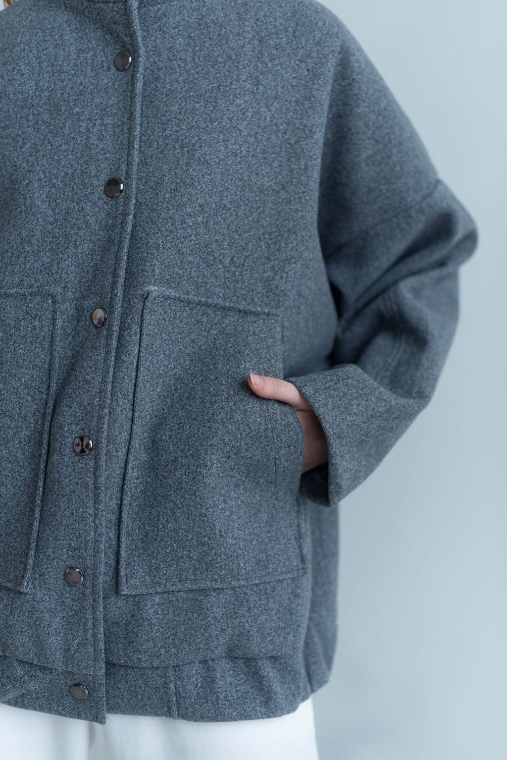 Бомбер Тайла (серый) - Nadi bordo фото 6