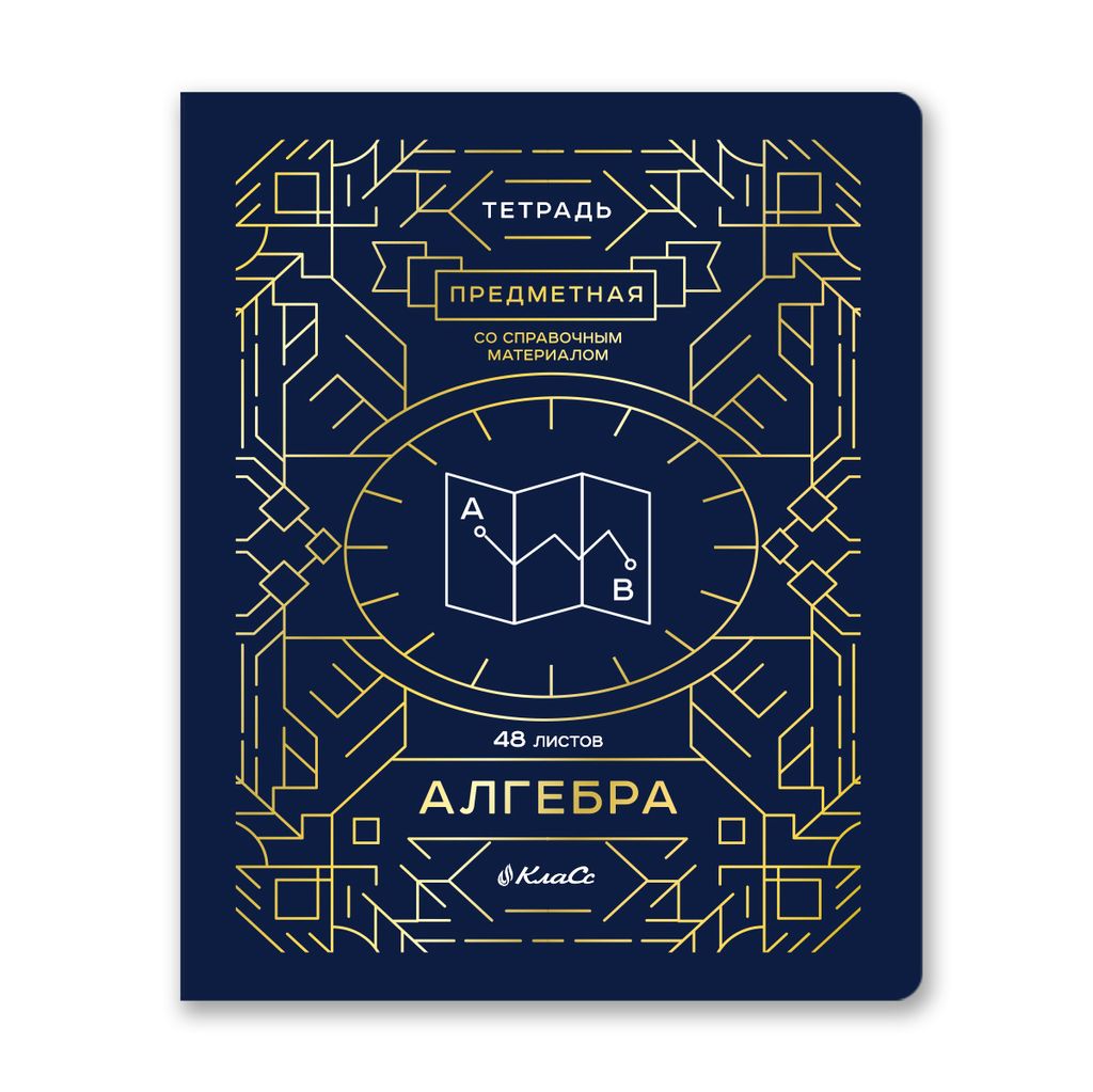 Светоч 48ТПСК5_126_2_1 Тетрадь со справочным материалом Линия успеха, софт тач ламинация + тиснение фольгой, A5 48 л. на скобе 65 г/кв.м , белизна 100 % 10 шт. , клетка 000570 Алгебра