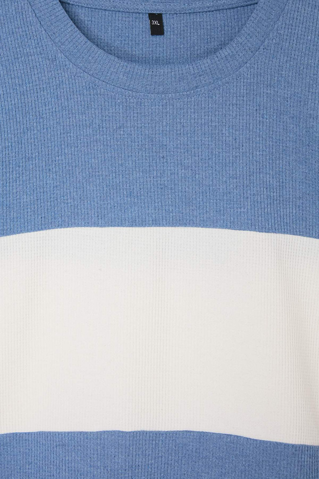 TRENDYOL MAN Mint Buyuk Beden Oversize/Genis Kesim Renk Bloklu Dokulu T-Shirt TMNSS25BF00038 - Trendyolmilla фото 7