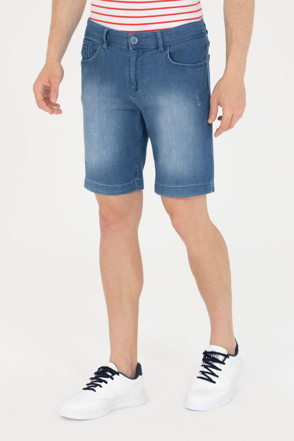 U. S. Polo Assn Мужские синие джинсовые шорты - U.s. polo assn фото 16