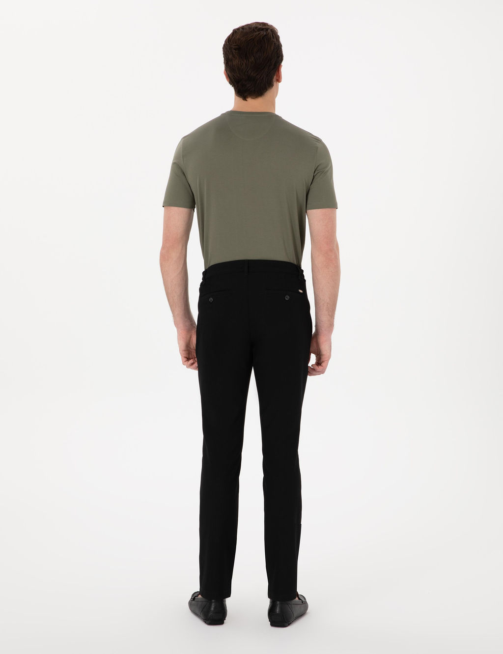 Siyah Slim Fit Jogger Kanvas Pantolon - Pierre cardin фото 4