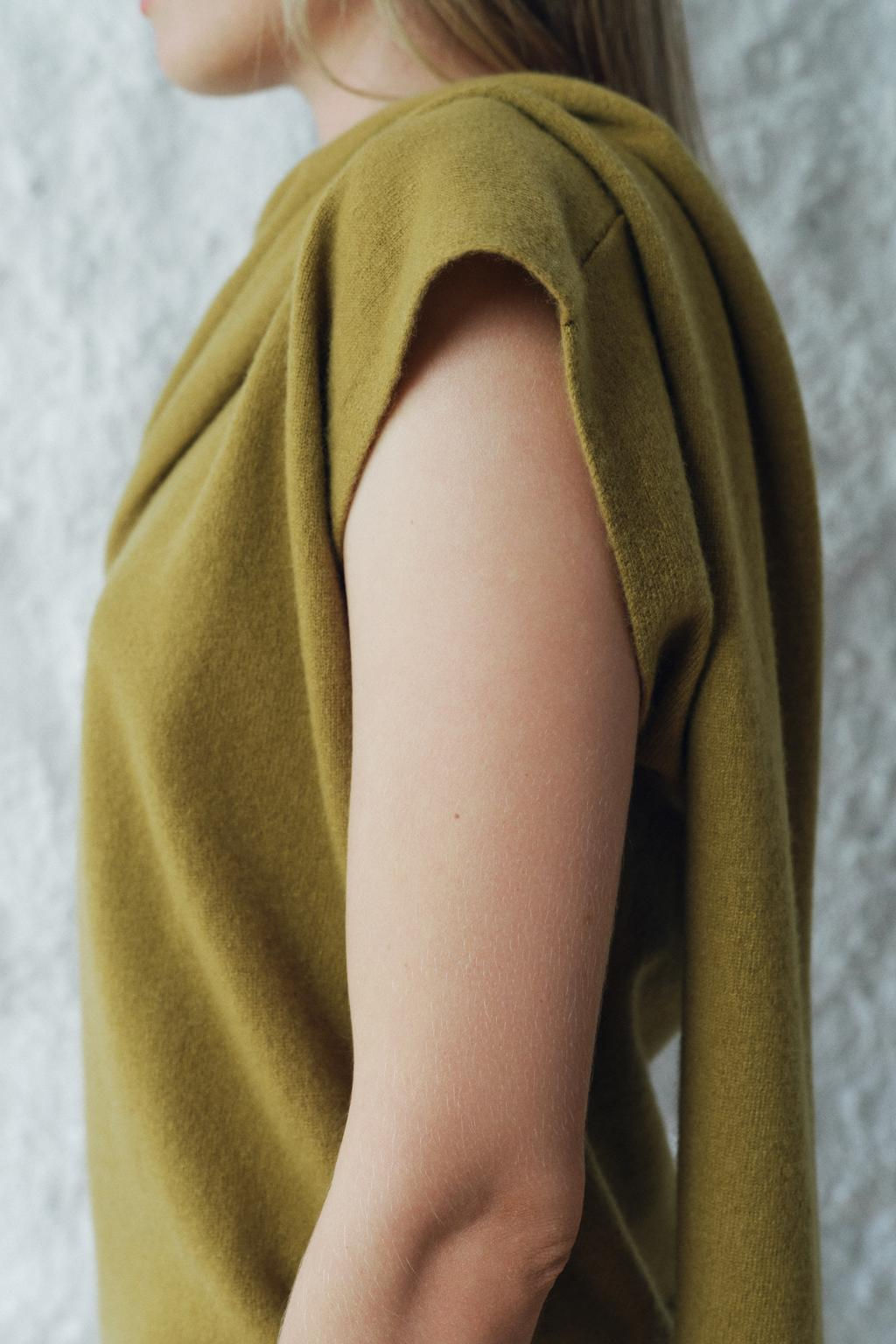 100% WOOL SCARF KNIT TOP - Zara фото 4