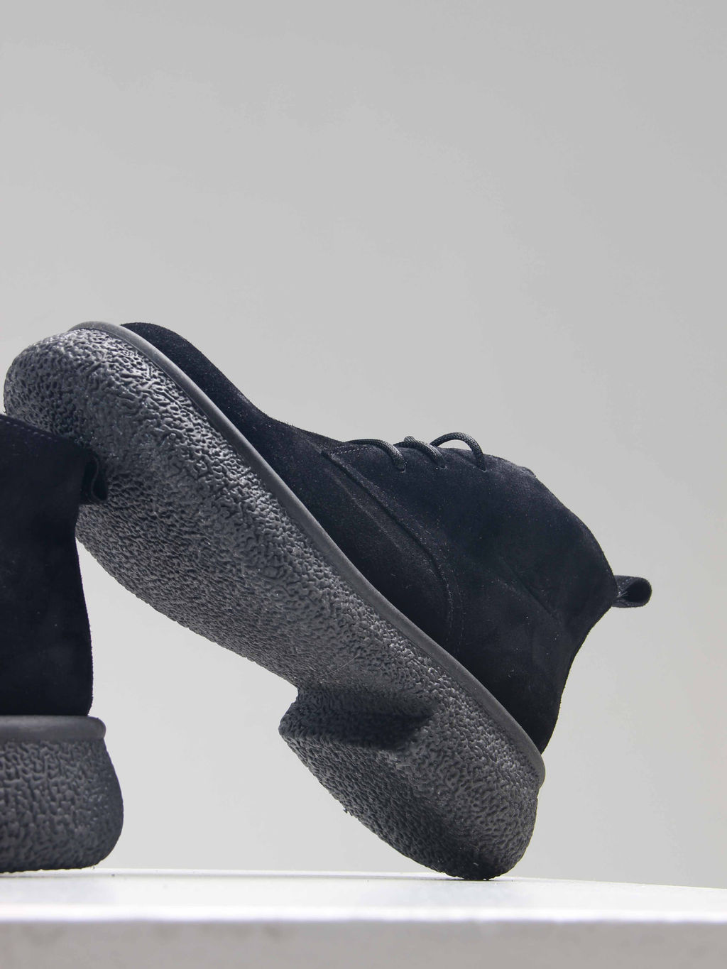 Ботинки 308.агатаbl. чёрный замша/Байка