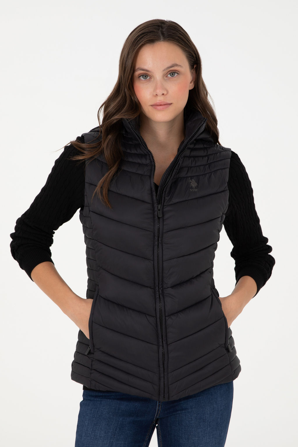 KadДn Siyah Yelek - U.s. polo assn фото 2