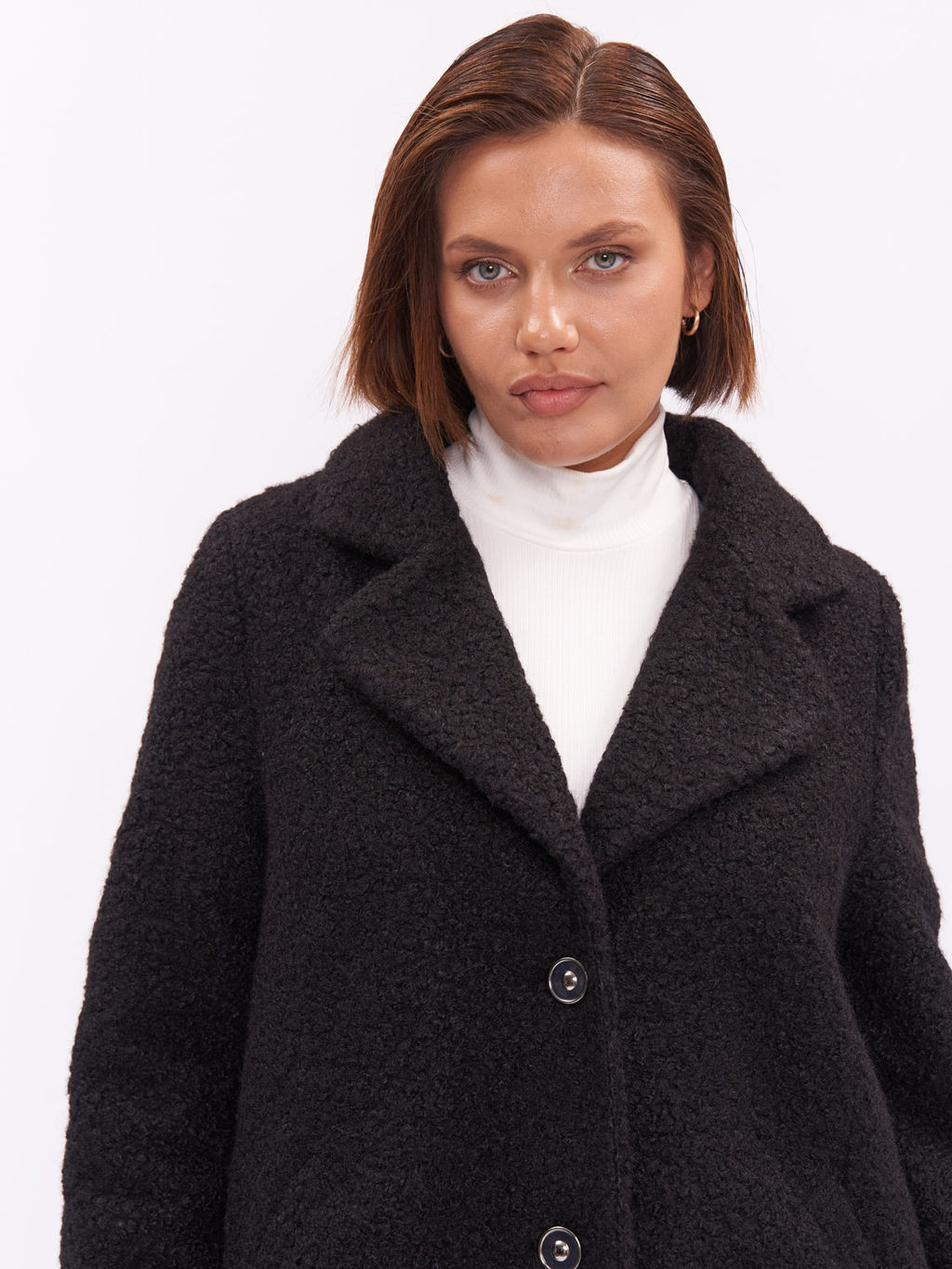 Пальто из букле ZPL13023BLK01 - Артесса фото 5