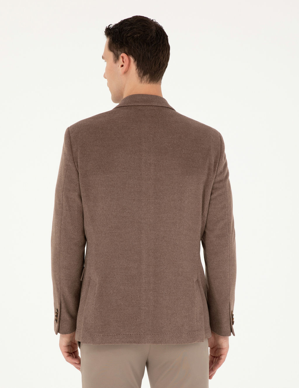 A__k Kahverengi Slim Fit Ceket