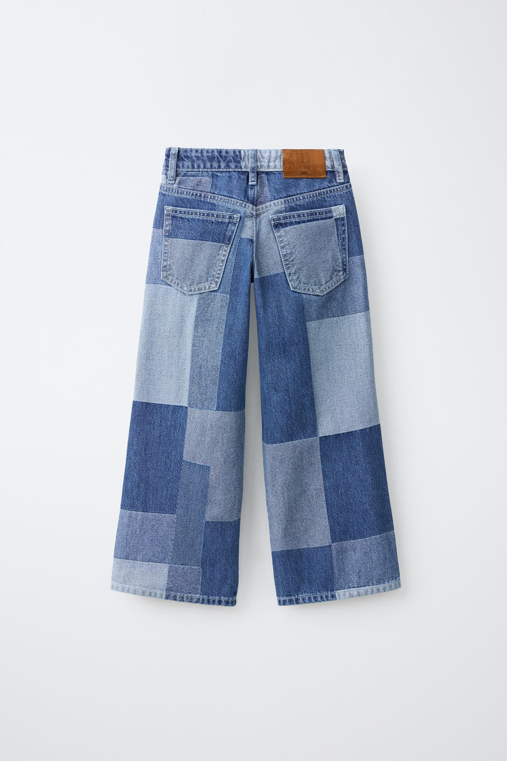 JEANS WIDE LEG PATCHWORK / Azul - Zara фото 2