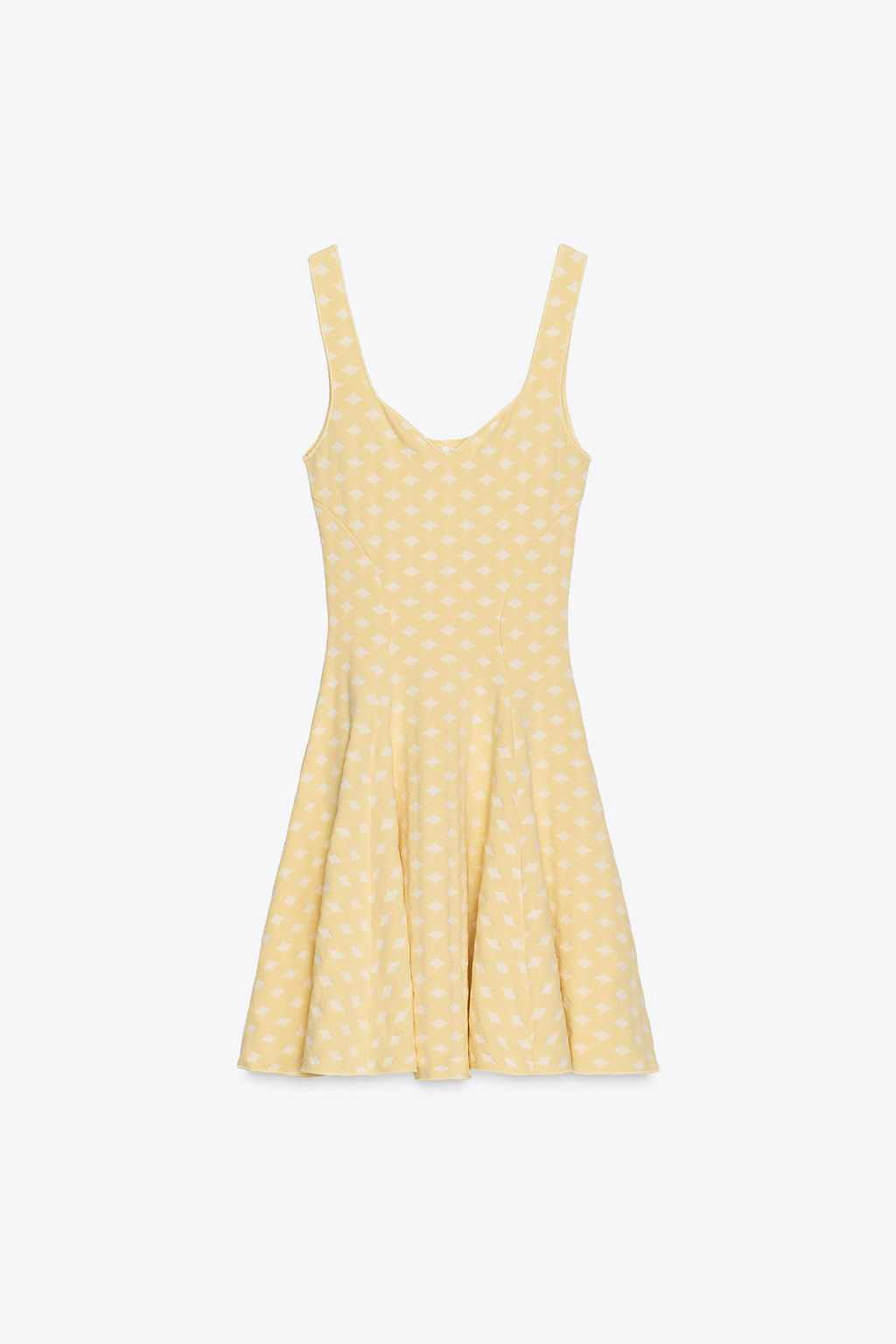 JACQUARD STRETCH SKATER DRESS - Zara фото 14