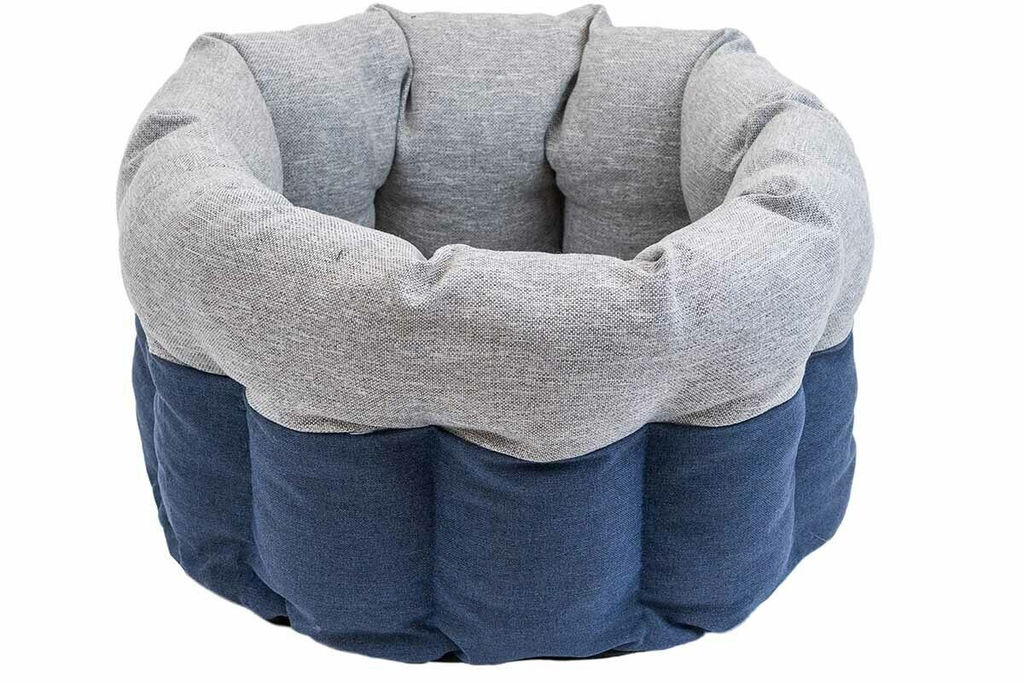 Лежак Редпл. "Navy" 38*38*25см круглый пухлый 95009сер