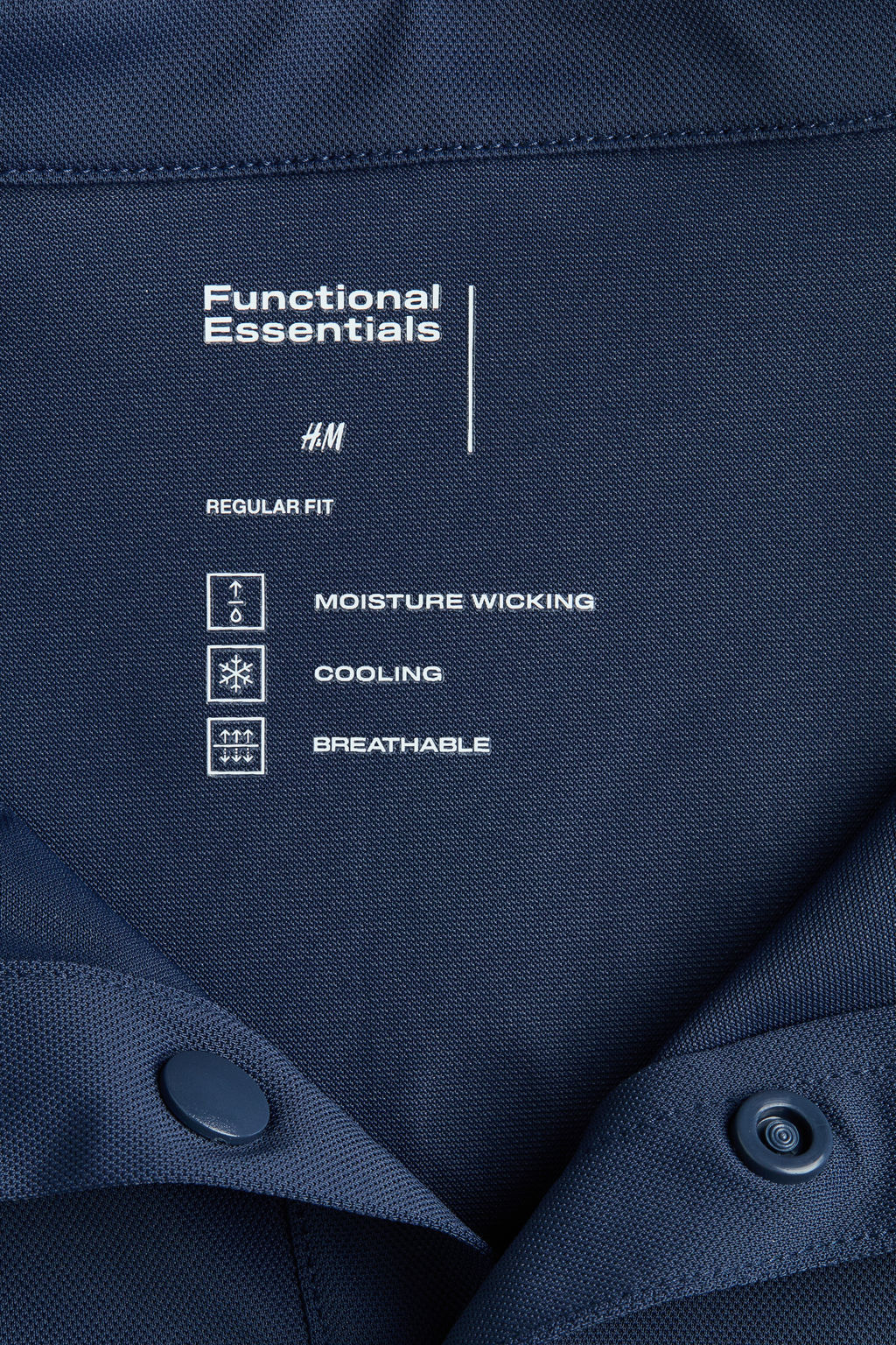 Cooling Regular Fit Polo shirt - H&m фото 5
