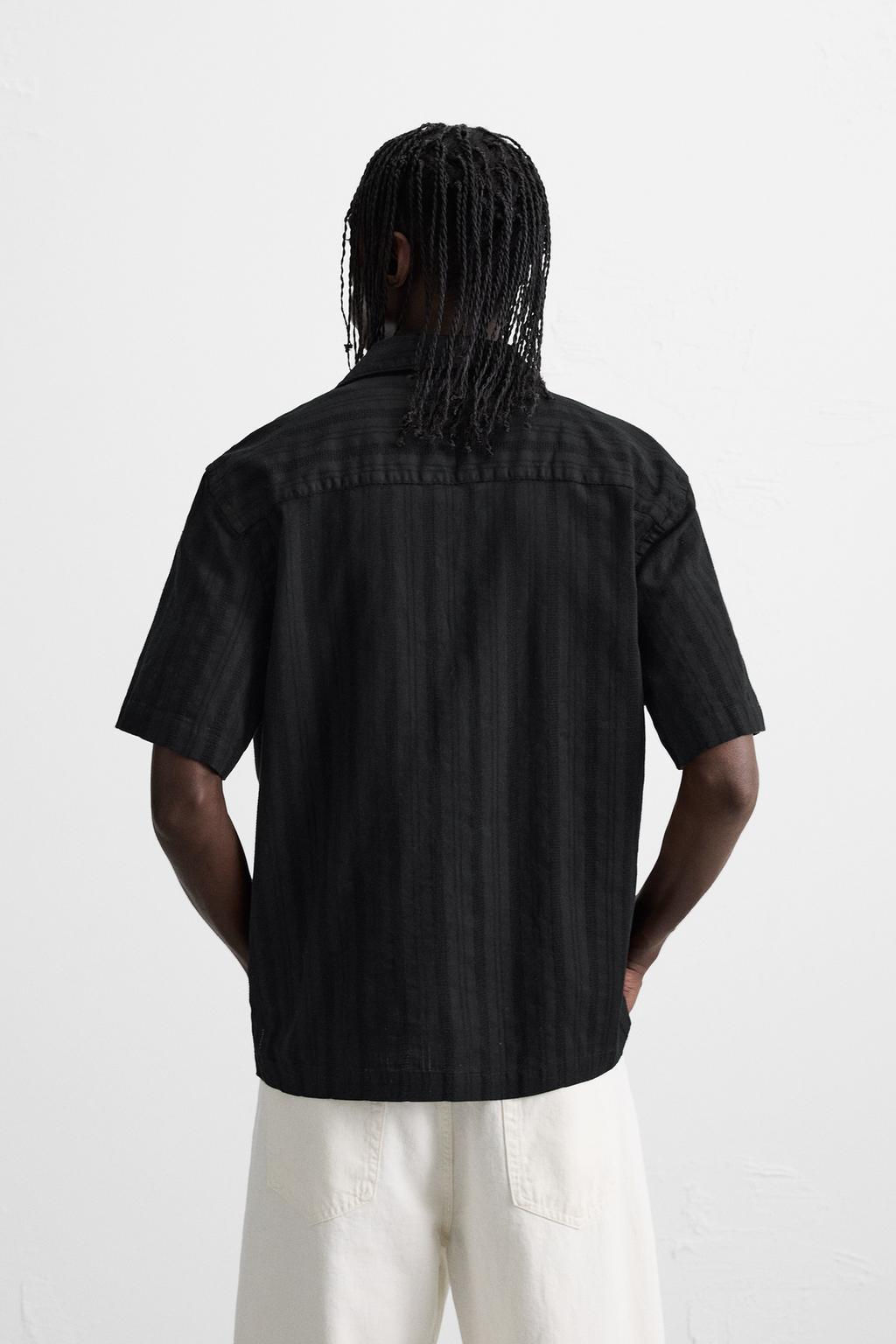 STRIPED JACQUARD SHIRT - Zara фото 3