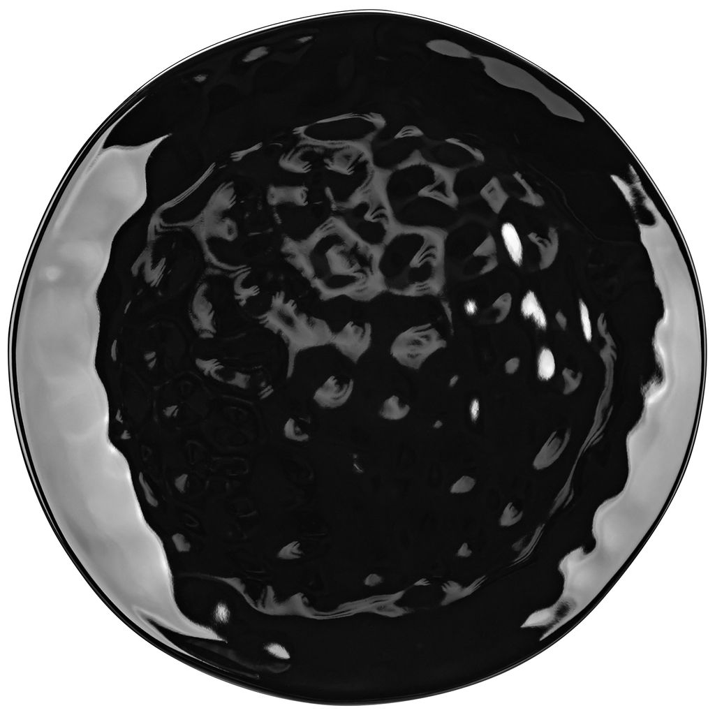 Тарелка для закуски 21*21*1,7 см "Консонанс" черная глянец