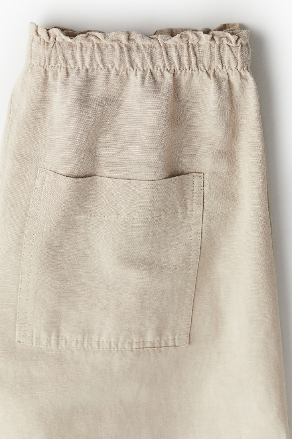 Pantalon corto en mezcla de lino - H&m фото 6