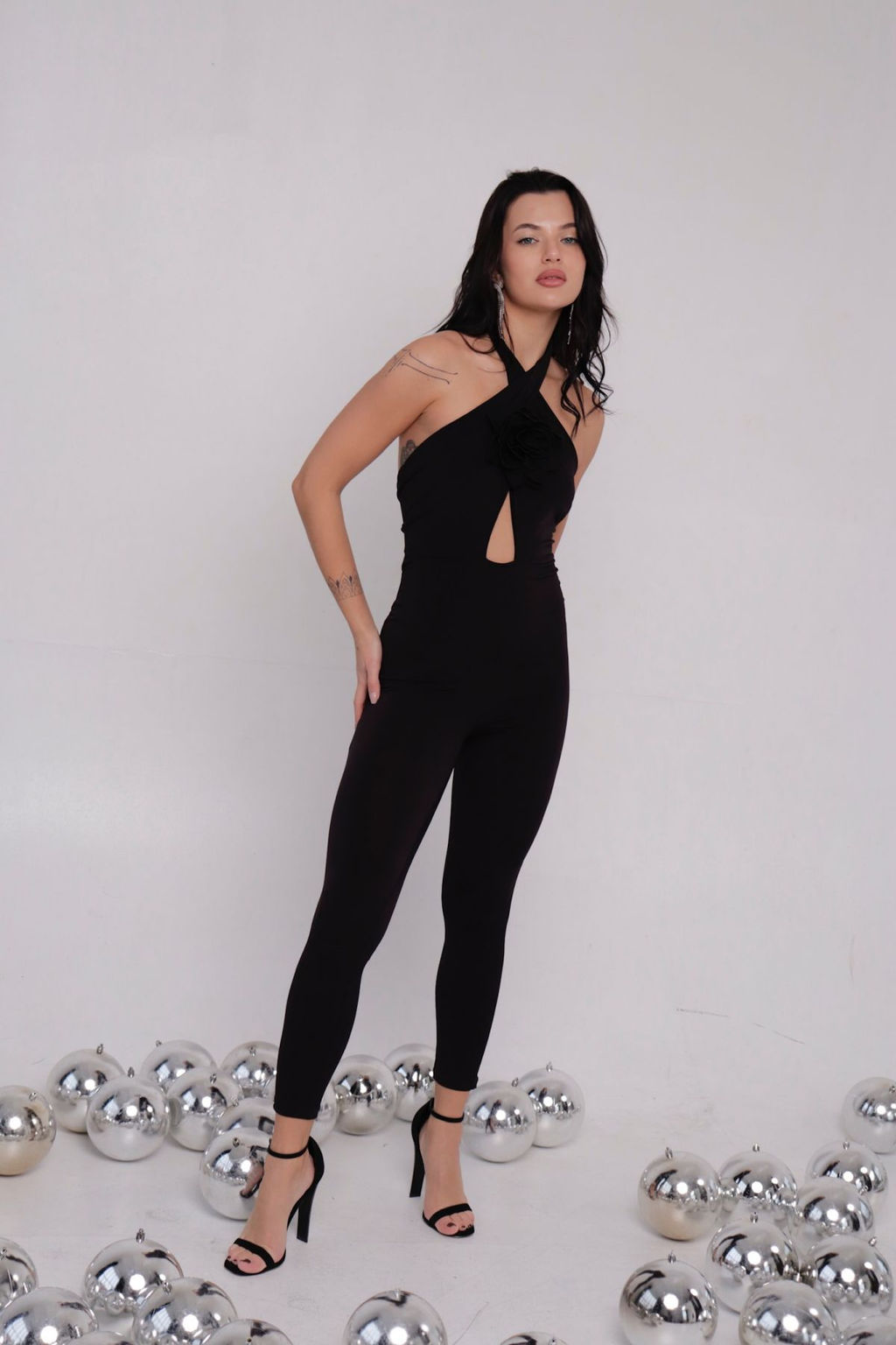 Комбинезон вечерний чёрный - Martichelli фото 8