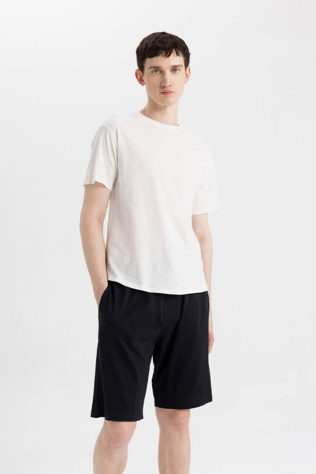 Regular Fit Cepli Sort Pijama Alt? - Defacto фото 6