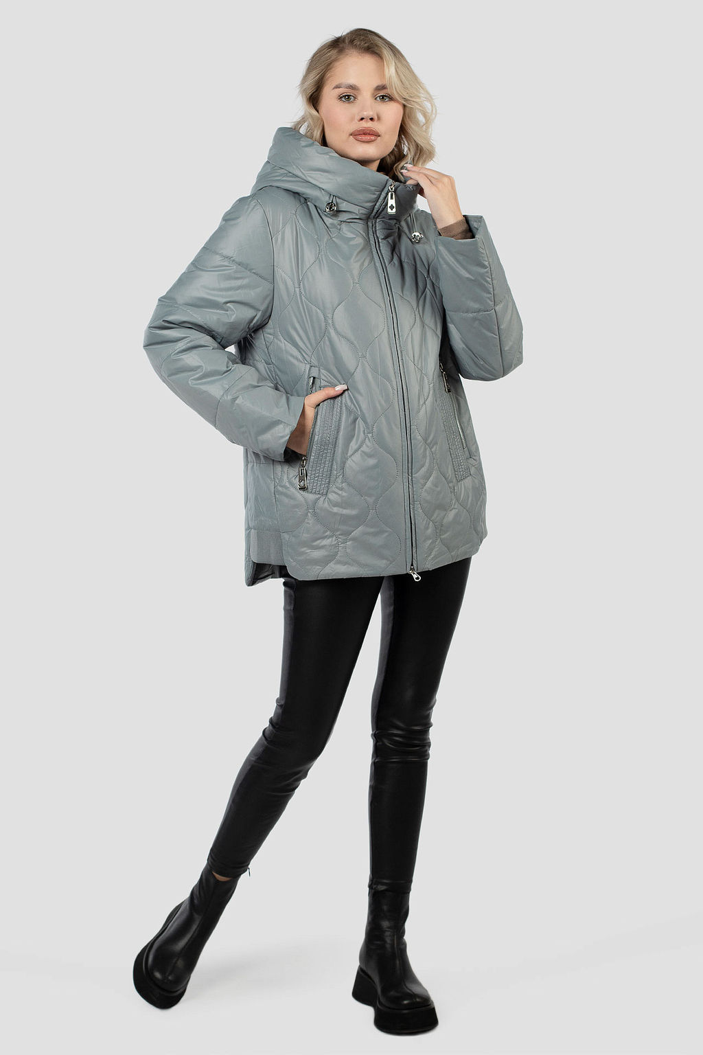 04-3038 Куртка женская демисезонная (синтепон 100) - El podio фото 2