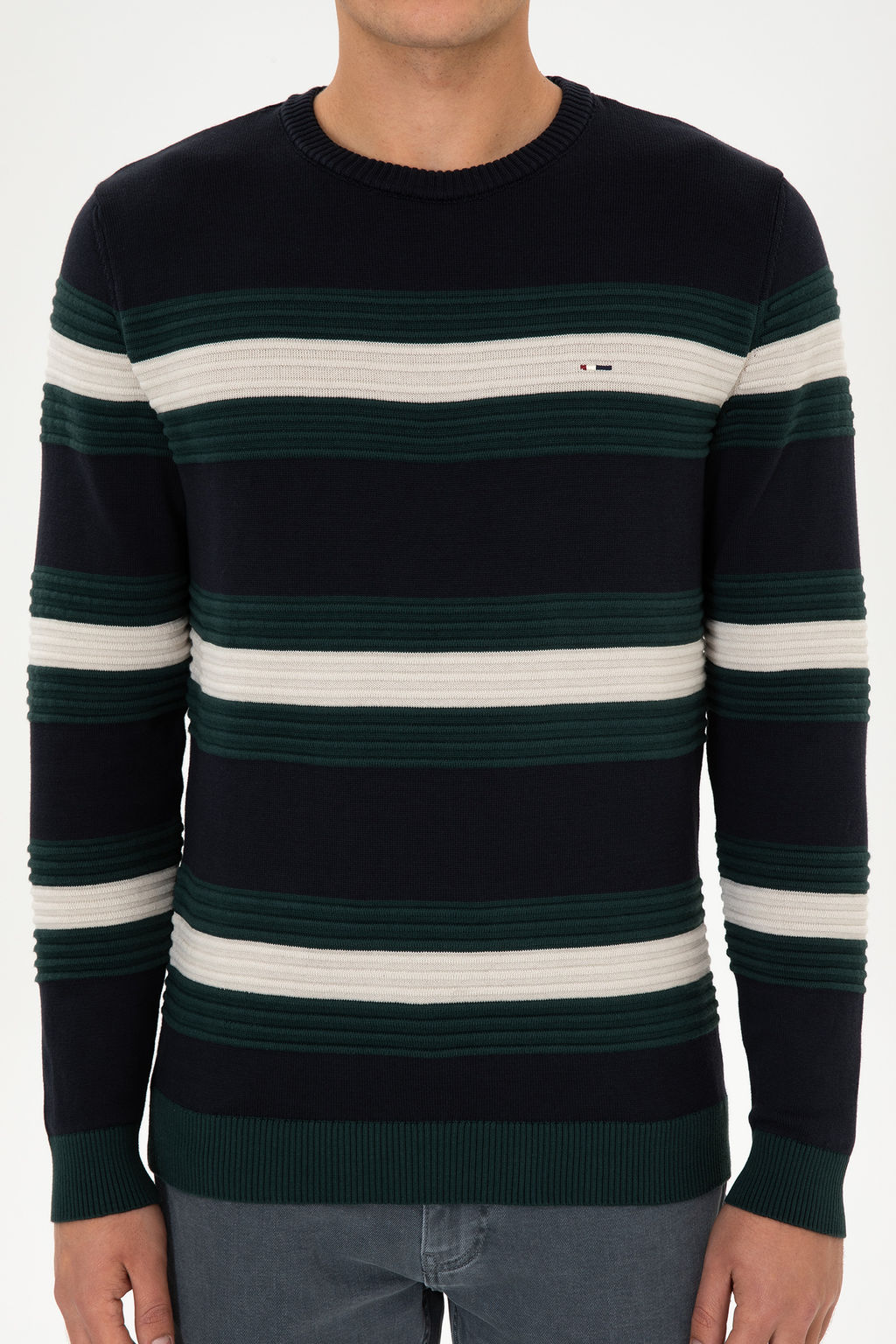 Erkek Regular Fit Bisiklet Yaka Lacivert Kazak - U.s. polo assn фото 13