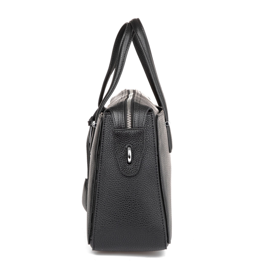 CZ16590 black женская кожаная сумка  Barcelo Biagi