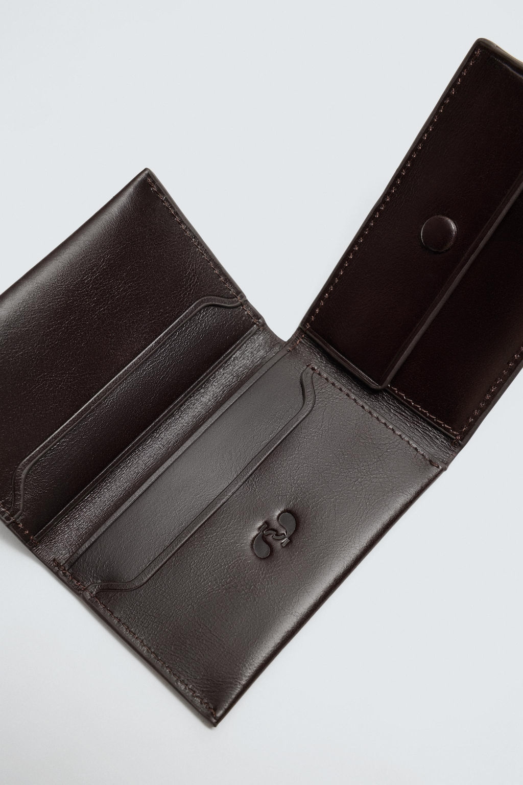 LEATHER FOLDING CARD HOLDER - Zara фото 4