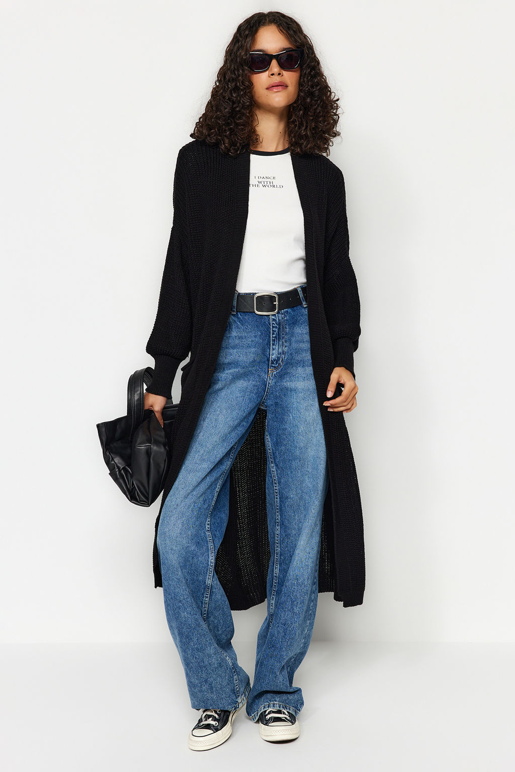 TRENDYOLMILLA Siyah Maxi Basic Triko H?rka TWOAW24HI00096  фото 2