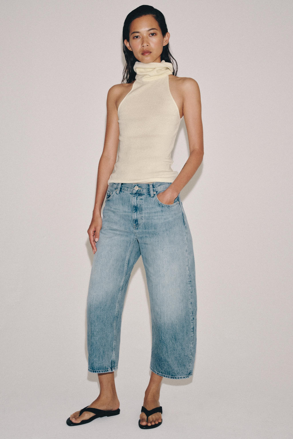 JEANS ZW COLLECTION BALLON TIRO MEDIO / Azul - Zara фото 4