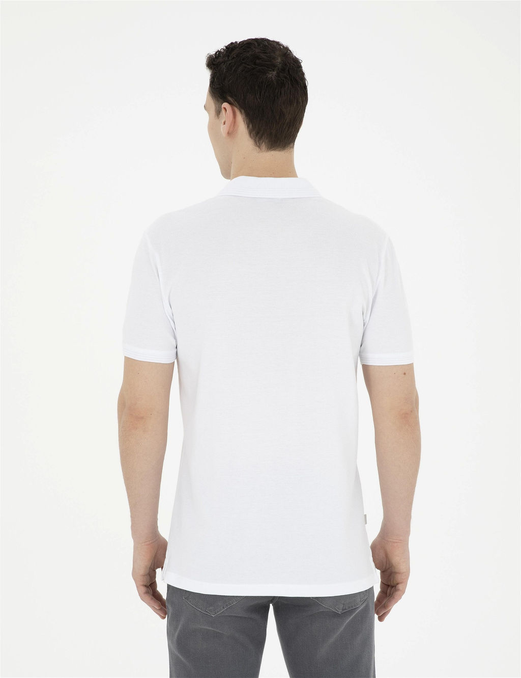 Beyaz Regular Fit Basic Ti__rt - Pierre cardin фото 5