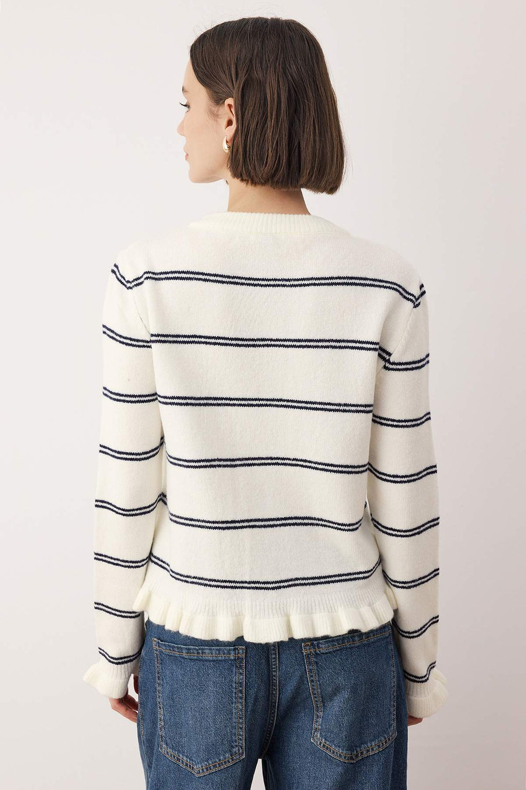 Bordo Dugme Detayl? Yumusak Dokulu Triko H?rka TWOAW26HI00038 - Trendyolmilla фото 20