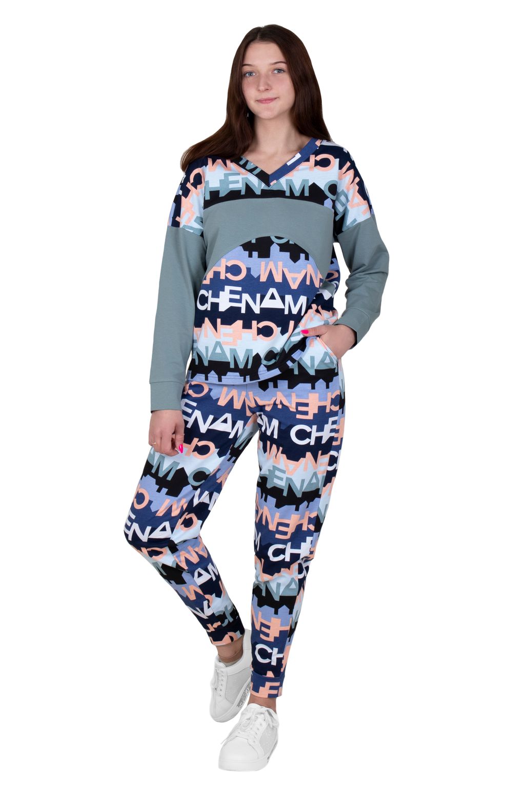 Костюм Тренд К-309 (42-56) футер 2-х нитка - Лотос фото 3