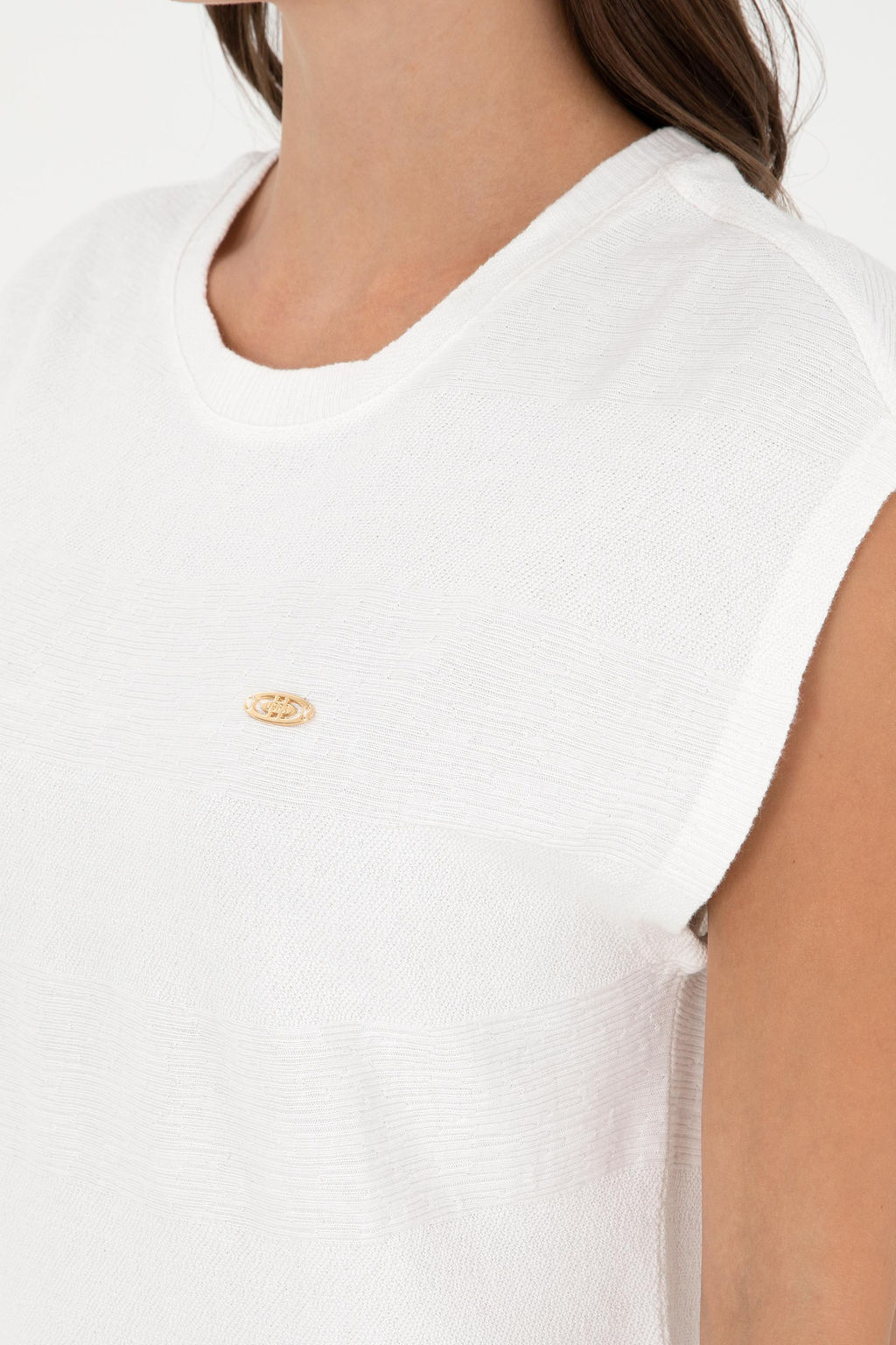 Женская футболка цвета экрю Неожиданная скидка в корзине - U.s. polo assn фото 7