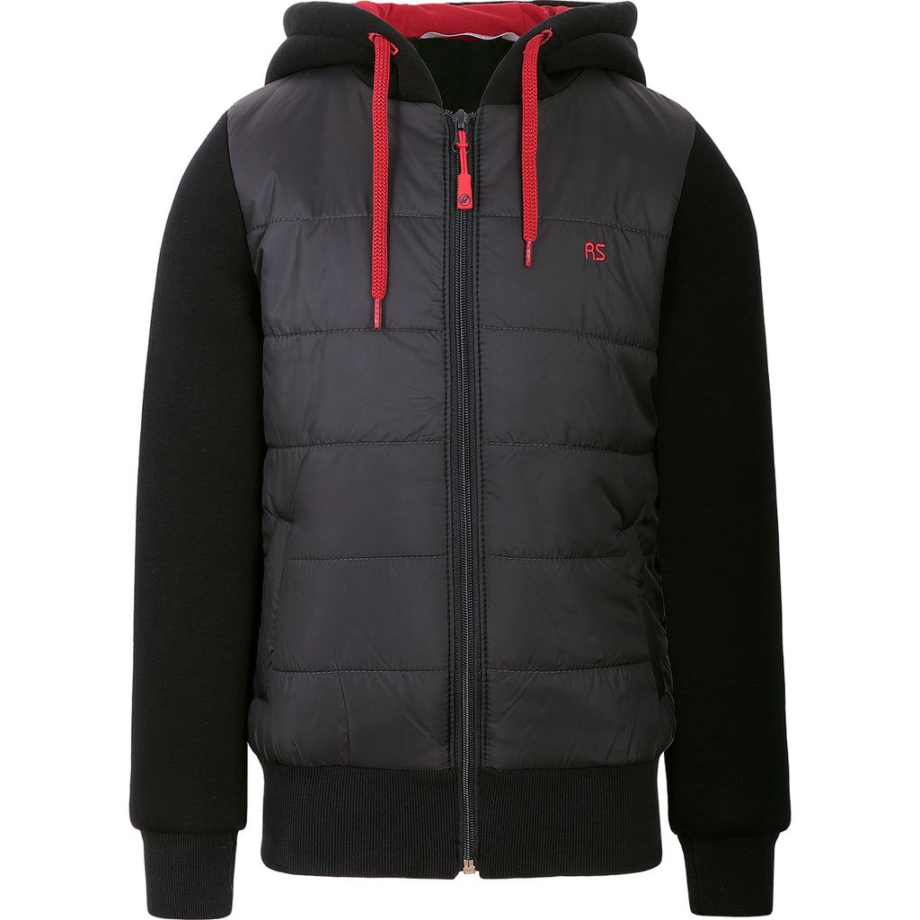 RODOS Куртка для мальчика демисезон М-222/1 (Милано) Чёрный/Красный