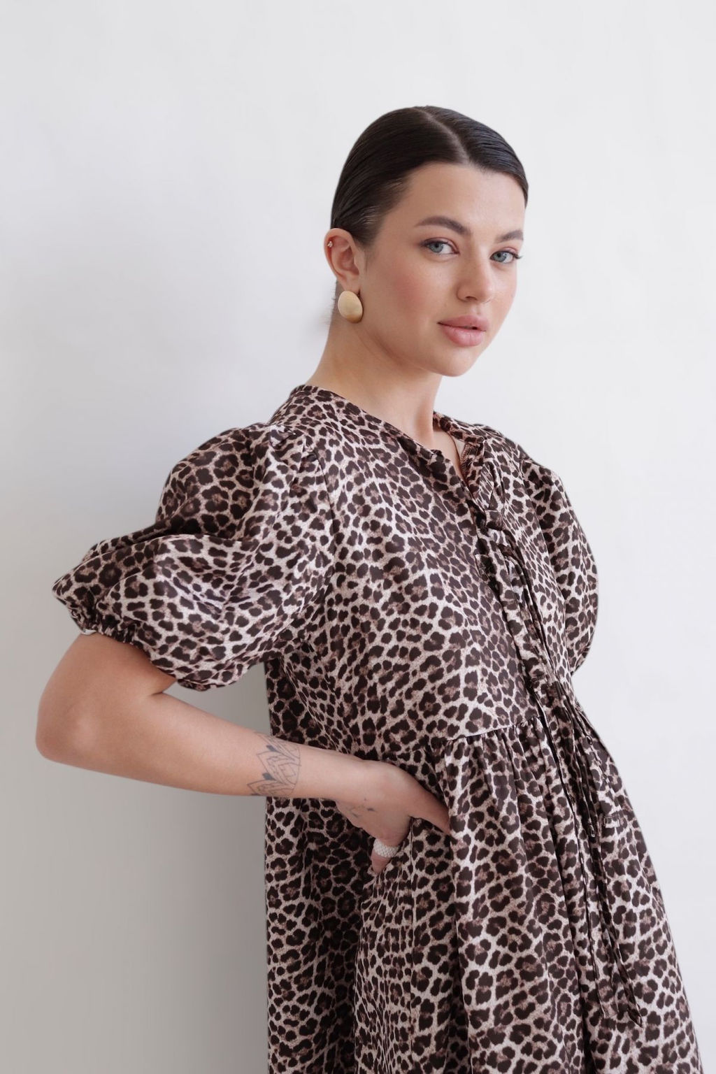 Martichelli Платье с анималистичным принтом  фото 9