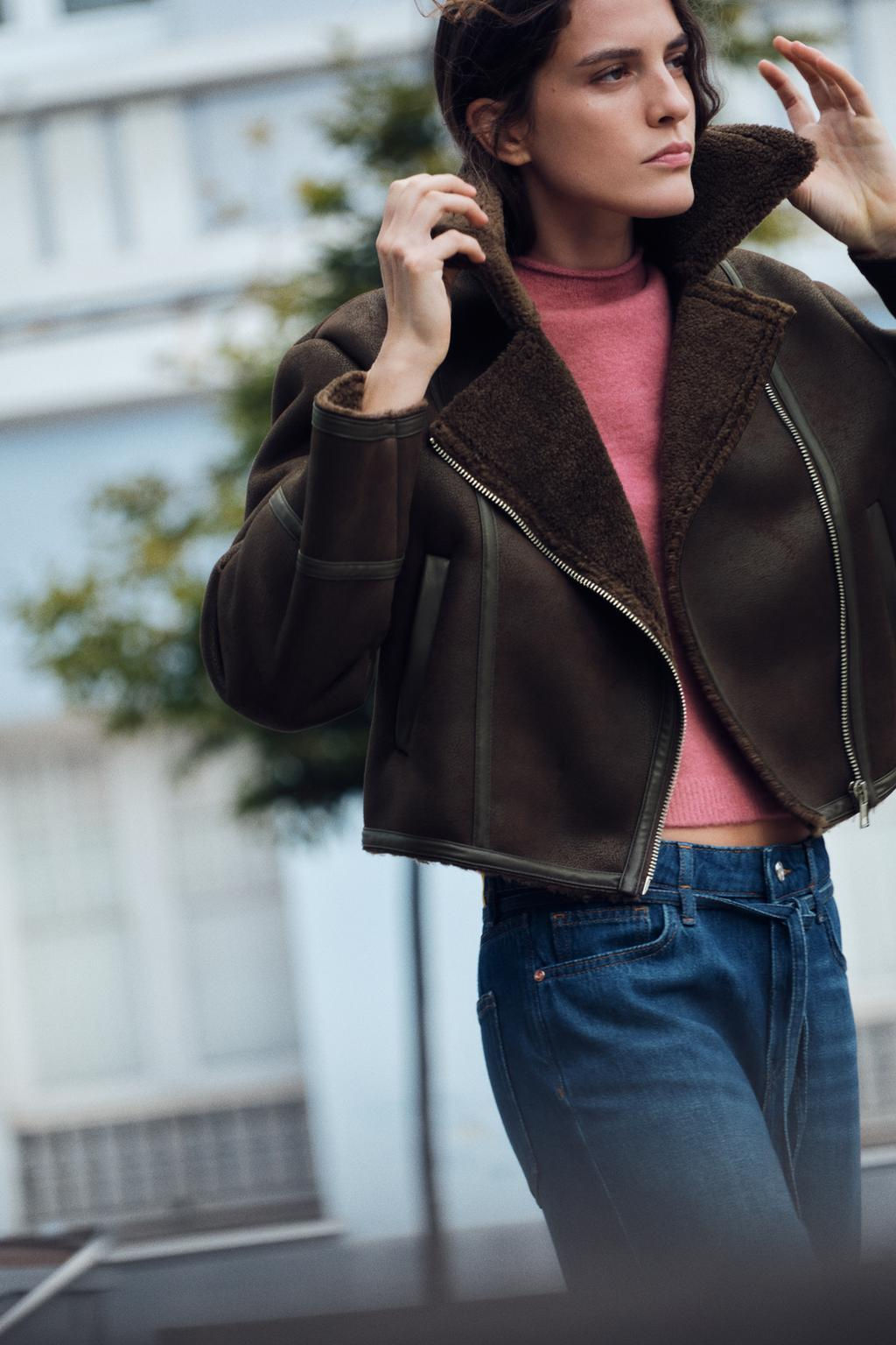 DOUBLE-FACED SHORT JACKET - Zara фото 2