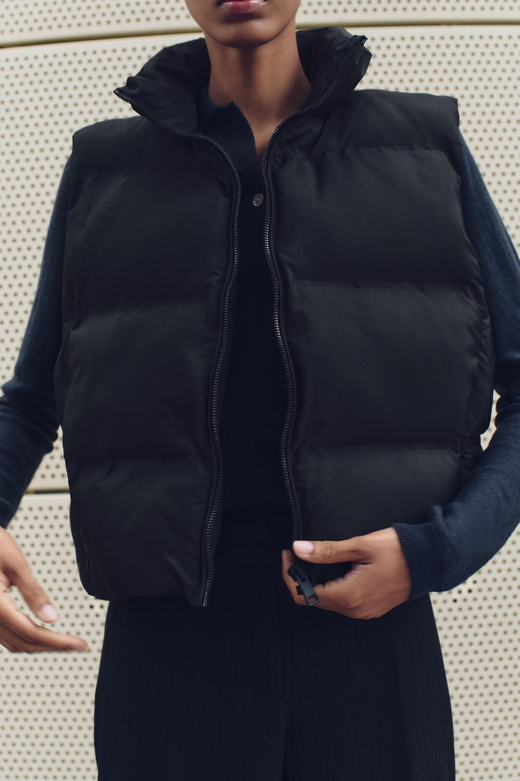 WATER-REPELLENT WINDPROOF PUFFER GILET - Zara фото 8