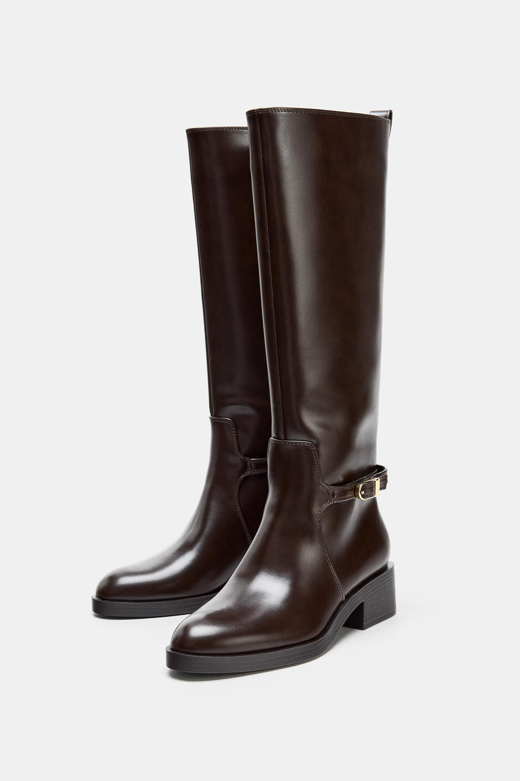 HEELED RIDING BOOTS - Zara фото 4