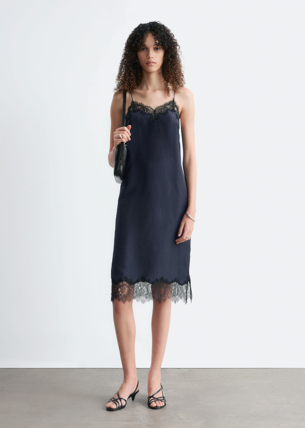 Vestido midi lencero de seda - H&m фото 4