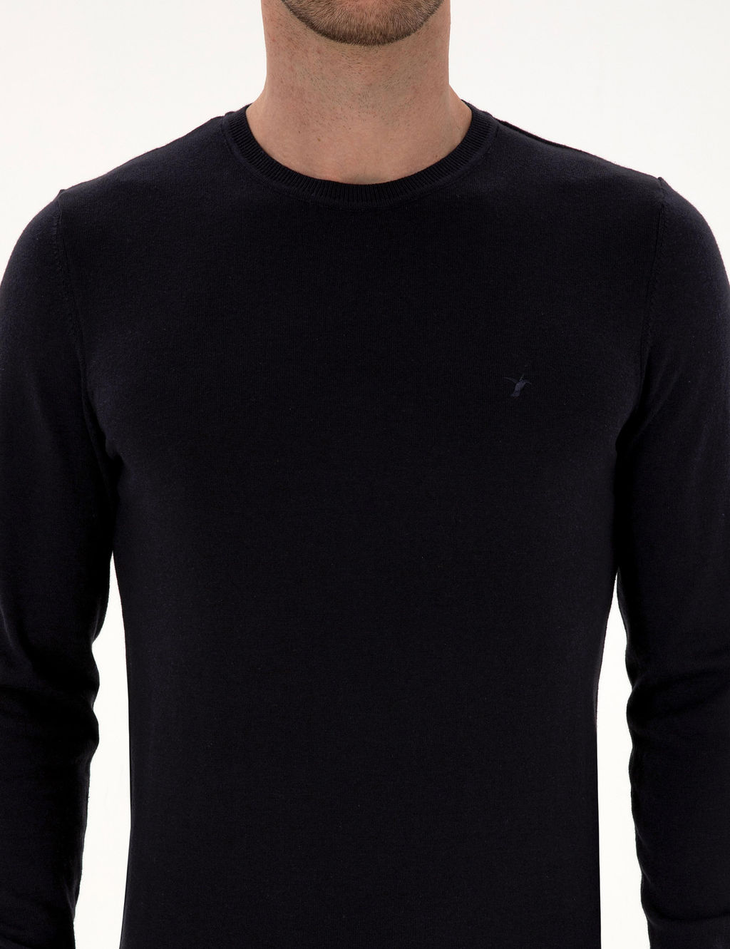 Lacivert Slim Fit Basic Kazak - Cacharel фото 6