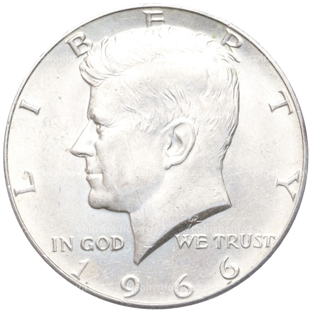 1/2 доллара (50 центов) 1966 года США