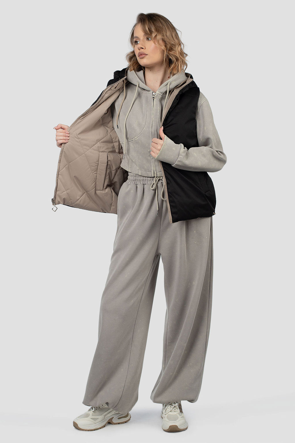 Куртка жилет двусторонняя демисезонная (синтепон 100) - El podio фото 9