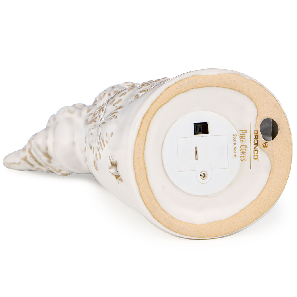 ФИГУРКА ДЕД МОРОЗ С LED-ПОДСВЕТКОЙ КОЛЛЕКЦИЯ PINE CONES, 8,6*7,2*17 СМ - Bronco фото 2