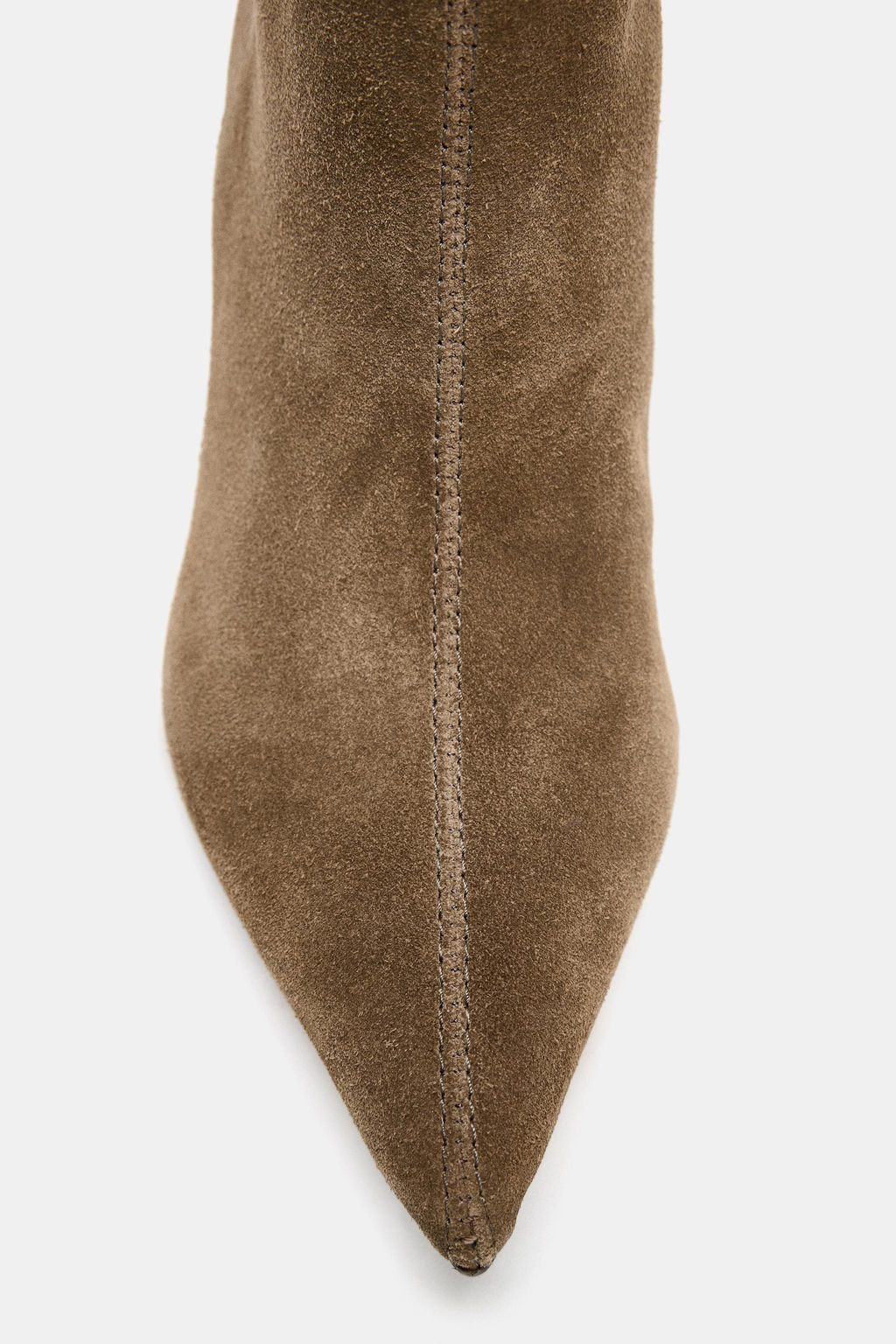 SPLIT SUEDE STILETTO HEEL BOOTS - Zara фото 20