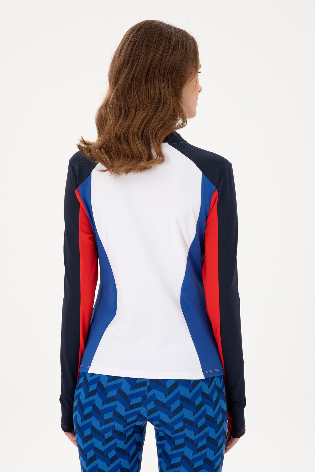 Женский темно-синий свитшот с воротником стойкой Неожиданная скидка в корзине - U.s. polo assn фото 5