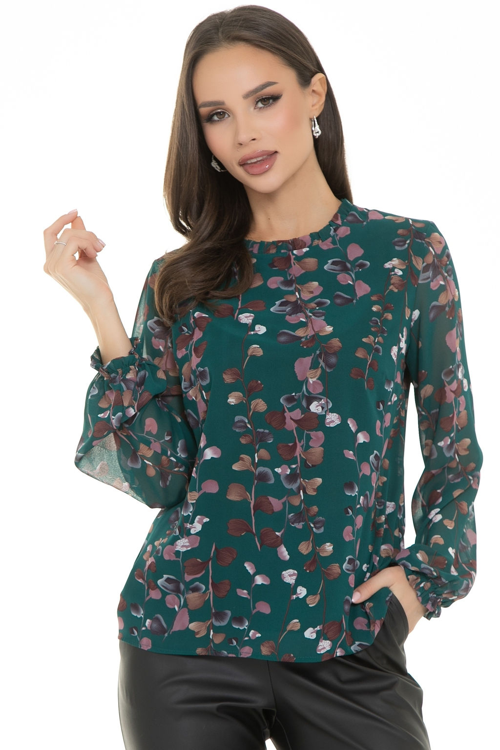 Блуза Волшебный шифон (грин)