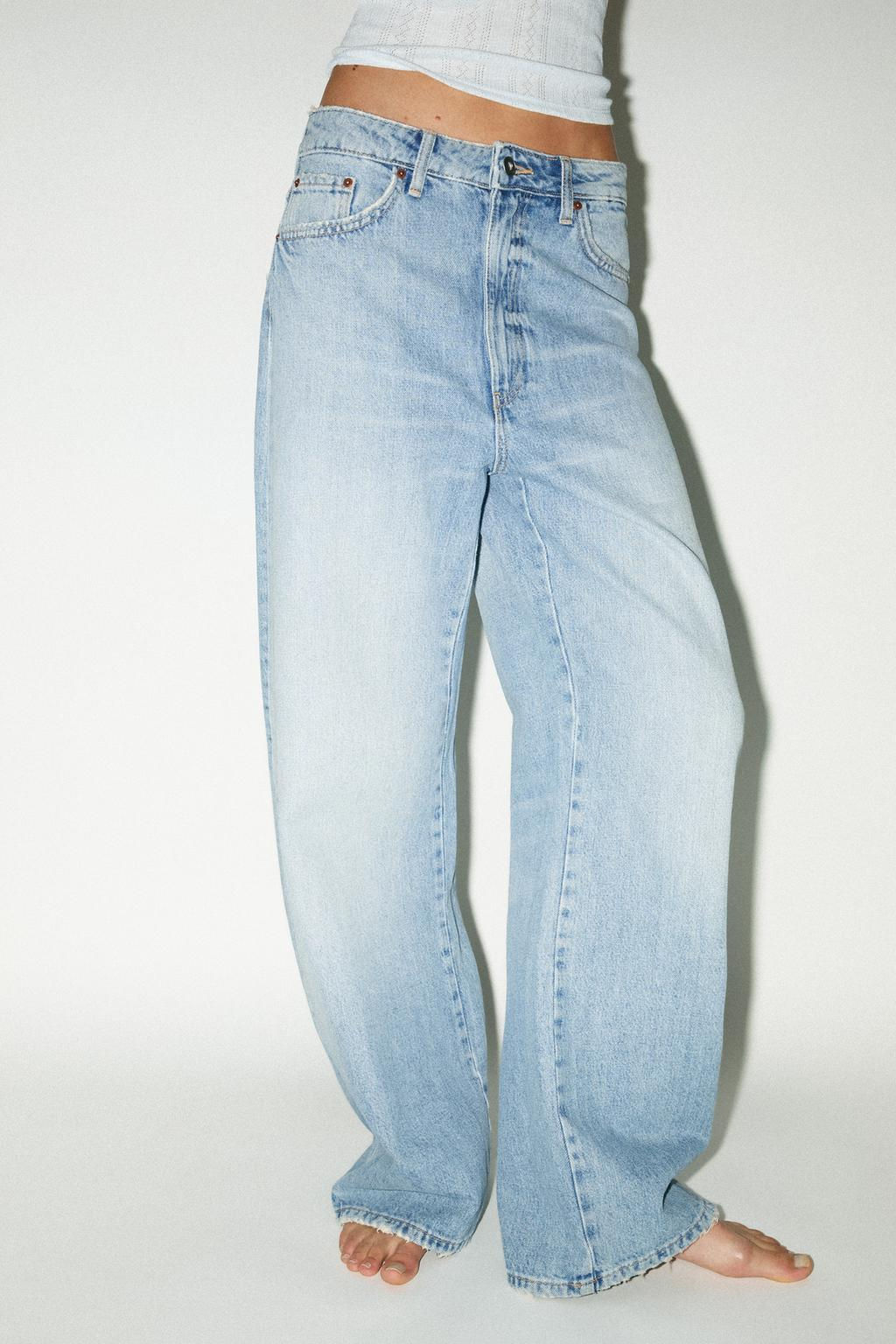 TRF MID-WAIST BAGGY JEANS - Zara фото 5